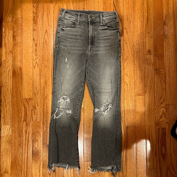 MOTHER The Insider Crop Step Chew Jeans in Scene Of The Crime sz 25 (I think) - Picture 3 of 6